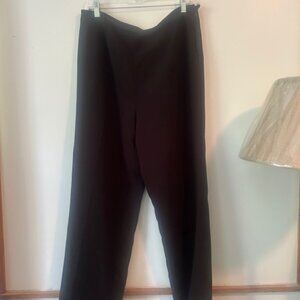 Liz Claiborne Suits Women Black side zip trousers, size 14W